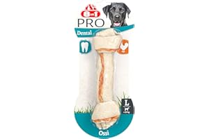 8in1 Pro Dental Bone L - Osso da Masticare Sano per Cani di Taglia Grande per la Cura dei Denti, 1 Pezzo