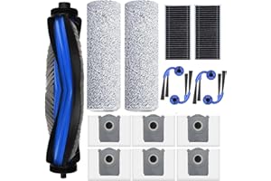 Zubehör für Ecovacs Deebot X9 PRO Omni, Saprdii 1* Hauptbürste 6*Staubbeutel 2*Wischtücher 2*Filter 4*Seitenbürsten, Ersatzteile Saugroboter Zubehörset