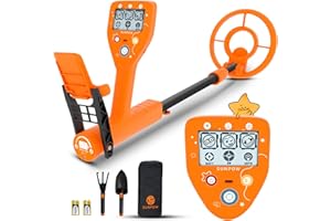 SUNPOW Metal Detector per Bambini - Metal Detector Leggero e Impermeabile - con Display LCD Cartoon, 3 modalità, Rilevatore d'Oro Regolabile - Facile da trasportare e da usare…
