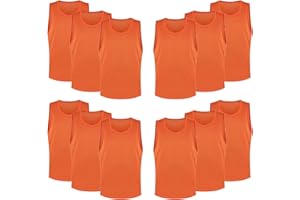 FIBOGOUP Pettorine per allenamento a squadre,Divise da allenamento per squadre di calcio e basket,gilet traspirante,Taglie multiple adatte per 115-180+,M-XL