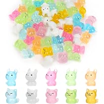 200 Figurines Animaux En Résine Lumineuses - Miniatures Pour Jardin Féerique, Décoration, Chasse Au Trésor