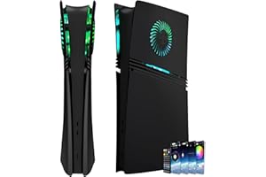 Faceplate pour P5 Pro Digital Edition avec bandes lumineuses RVB et filtre à poussière avec ouvertures de refroidissement DOBEWINGDELOU 400+ effets Anneau LED Console Faceplate Couverture DIY Kit de