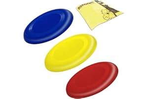 Partituki Confezione da 3 Dischi Volanti per Bambini Molto Facili da Tenere. Molto più Sicuro dei Frisbee Standard. Anelli Volanti per Bambini