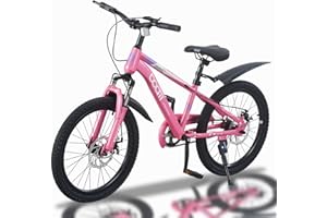 TRIOBLADE Kids Bike 18" 20" 22" Kids Mountain Bike for Boys and Girls Junior Mountain Bikes Children Bicycle with Shock Absorber 12.25-Inch Frame Dual Disc Brake 5-14 Years Old