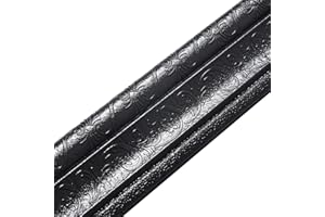 applyvt Peel and Stick Wall Border, Wallpaper Border for Walls Waterproof, Wall Borders Adhesive White Black Silver Gray, Border Stickers Elasticity for Walls Anti-Collision Anti-Oil, PE,225x8x0.7cm