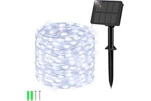 Etopgo Solar String Lights Outdoor Garden, 15M 150LED Solar Powered Fairy Lights Waterproof,8 Modes Copper Wire Solar Decoration Lights for Tree,Patio, Garden,Yard,Home,Wedding