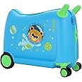 American Tourister SKIDDLE SP 39.5 cm Small Cabin Polypropylene (PP) Hard 4 Wheels Spinner Kid Luggage/Suitcase/Trolley Bag for Travel (Blue Astronaut)