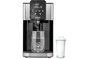 CASO HW 1660 – turbo dozownik gorącej wody, gorąca woda w kilka sekund (40-100°C), 2600 W, bardzo duży zbiornik na wodę o pojemności 4 l, przycisk bezpośredniego wyboru jedzenia dla niemowląt (37°C),