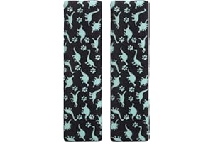 SYMPHONYW Car Seat Belt Pillow For Kids, 2Pcs Unicorn Car Seat Belt Cover Pad Head and Neck Support (Dinosaur)