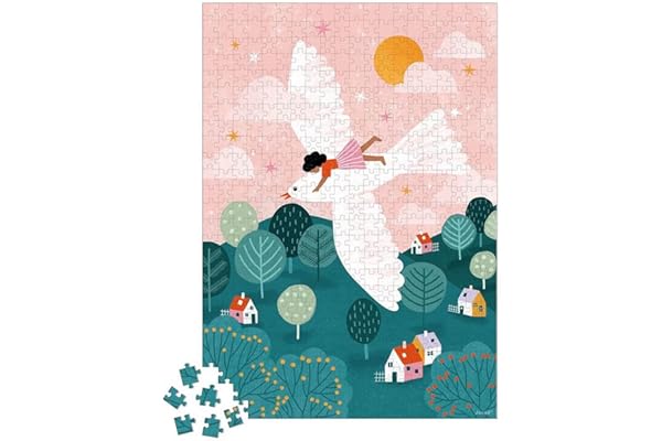 Janod - Puzzle 500 Pièces – La Colombe - Adapté Adulte Adolescent Enfant - Développe la Patience et la Dextérité - Fabrication Européenne et Certifié FSC - Dès 10 Ans,J02521