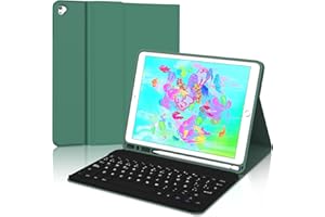 SENGBIRCH Teclado iPad 6 generación 9.7 Pulgadas (6.ª/5.ª Generación) - Funda Teclado iPad 9.7 Pulgadas,Teclado táctil magnético Desmontable Español Ñ para iPad 6.ª/5.ª Generación,iPad Air2/Air1,DGE