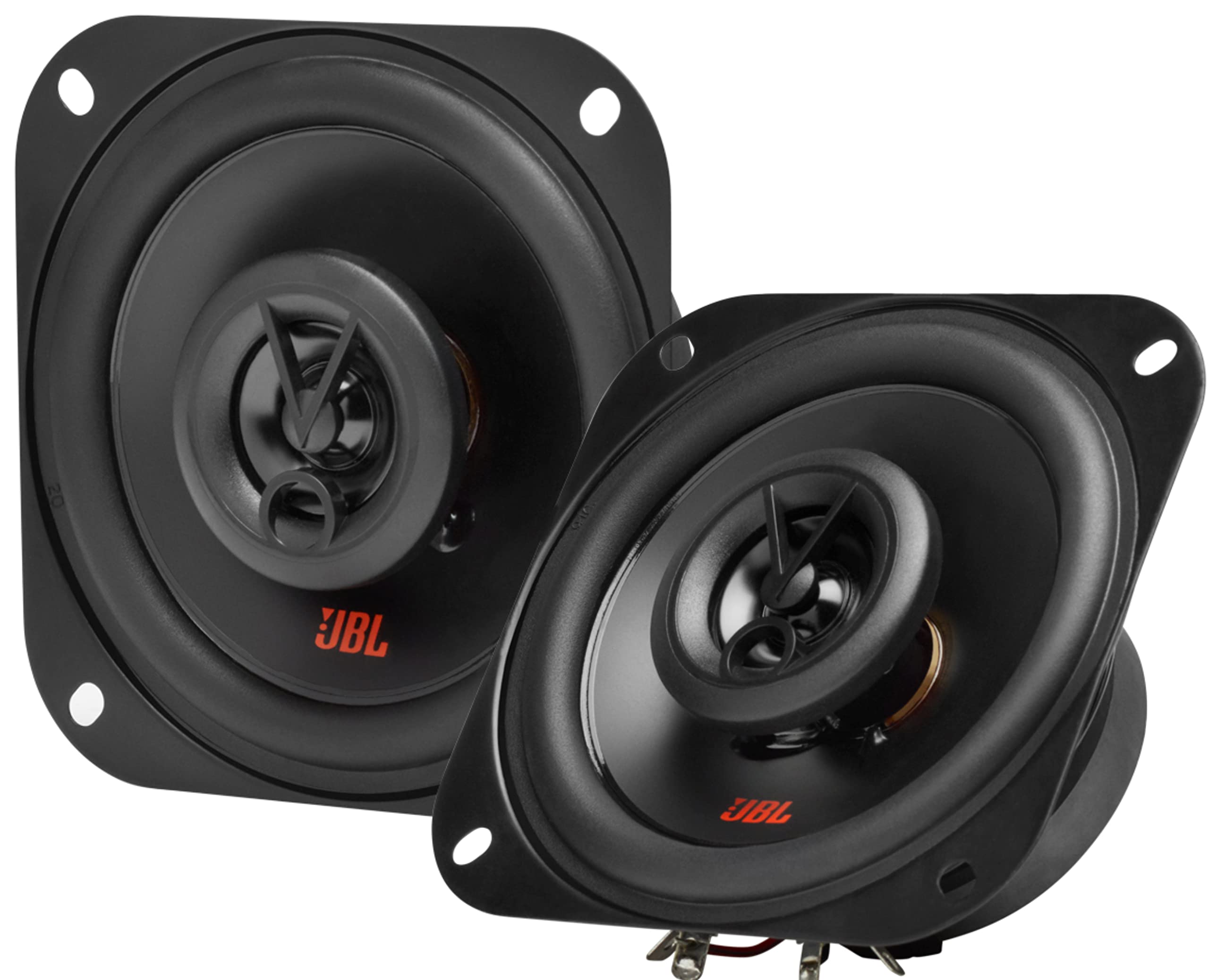 JBL Stage2 424FHI - 250W 4" (10cm) Two Way Coaxial Car Speaker with IMPP Cone with PEI Balanced Dome Tweeters which Fills Out Their Sonic Signature with Crisp, high-end Frequencies - Black