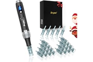 BUYOUNGER Dr. Pen 2025 Ultima M7S Professioneller Microneedling Pen, Kabellos mit 25 Ersatzkartuschen, 6 Stufen und LED-Anzeige Elektrischer Dermapen für Haarwachstum, Gesicht, Körper und Hautpflege