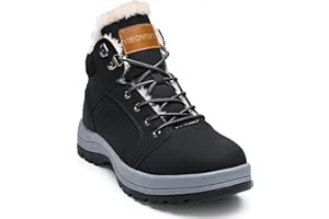 visionreast Warm Gefütterte Winterschuhe Unisex Wasserdicht Wanderschuhe Schneestiefel Winter Trekking Winterboots für Herren Damen Schnürsenkel rutschfest Outdoor