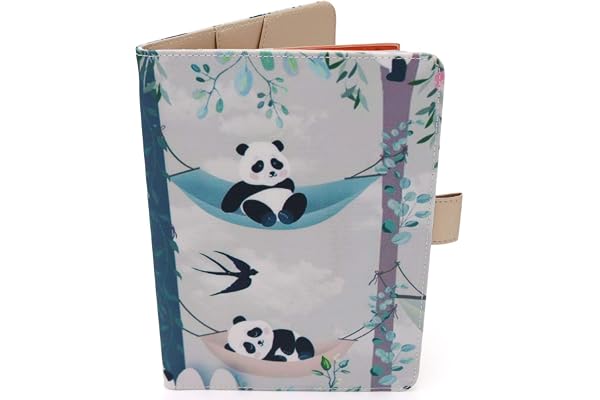 Protège Carnet De Santé Pour Bébé Garçon – Motif Panda – Format A5 15x21 cm – Rabats Pour Ranger Les Ordonnances