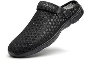 EAGSOUNI Femmes Hommes Sabots Mules Respirant Chaussures de Jardin Perforés-Sabot de Plage Sport Pantoufles Piscine Sandales D'Été Chaussures