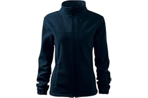 DELUNO Damen Fleece-Jacke Outdoor, Pullover Fleece mit Reißverschluss - Neu - Schwarz Rot Blau Grau Weis - Size XS S M L XL XXL