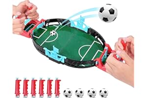 Mini Mesa De Futbolín Juegos, Kriogor ​​Mesa de Juego de Futbolín Mini Juego de Arcade de Mesa de Fútbol Juego de Fútbol de Escritorio en Miniatura para Niños Fiesta Familiar
