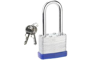 XGAGHB CL-Link - Lucchetto lungo con chiavi, resistente, resistente alle intemperie, laminato per armadietti, palestra, scuola, garage, recinzione, capannone