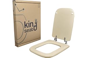 King Seat Copriwater dedicato, Serie conca Ideal standard, Realizzato in mdf certificato, Colore Champagne