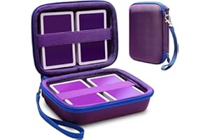 Veftsvy Custodia per Carte da Gioco UNO, Borsa da Trasporto Portatile per 400 Carte, Compatibile con UNO Flip e Altri Giochi di Carte – Impermeabile e Resistente (Viola)