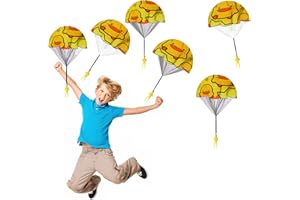 Fallschirm Spielzeug Kinder, FainFun 6 Fallschirmspringer Spielzeug Klein, Wurfspiel Kinder Fallschirm, Fallschirmspringer, Outdoor-Aktivitäten