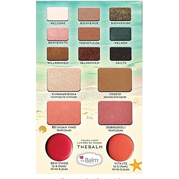 The Balm What's The Tea? Lidschatten-Palette – Ice Tea, 30 G, Pigmentierte Farben, Lange Haltbarkeit