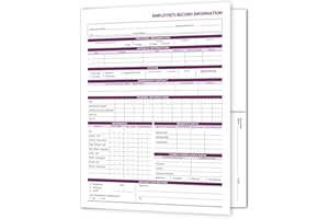 NEXT DAY LABELS NextDayLabels - Employee Record Folders. 25 Pack. Secure, Discreet Employee Info Records, Preprinted.
