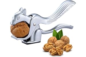 CHENKEE Nutcracker, stainless steel nutcracker Cute squirrel nutcracker Multifunctional nutcracker Walnut shelling tool Cracker For opening walnuts and nuts