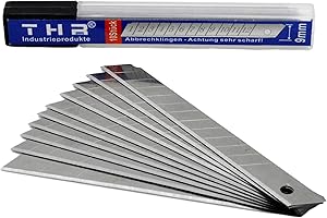 THR INDUSTRIEPRODUKTE Abbrechklingen 100 Stück 9mm Cutterklingen Ersatzklingen
