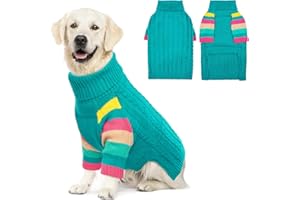 IECOii Extra Large Dog Sweater,XXXXL Dog Sweater for Large Dogs Boy Girl,Extra Large Breed Dog Sweater Christmas Knitted Jumper for Fall Winter,Warm Turtleneck Big Dog Sweaters for Great Dane,Doberman