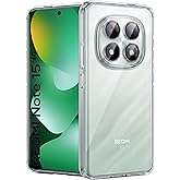 Rongep [Maxi-Clear] Redmi Note 15 4G i&ccedil;in Şeffaf Telefon Kılıfı Kamera Y&uuml;kseltili Redmi Note 15 4g Koruyucu Esnek ve Hafif Ta