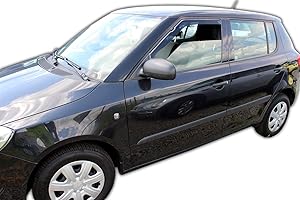 ‎J&J AUTOMOTIVE J&J AUTOMOTIVE | Windabweiser Passend Für Fabia 2, Fließheck 2007-2014, Heko Regenabweiser, Getönt, Set 2-Teilig, Vorne, Aerodynamisch