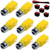 Gebildet 4pcs DC3V-12V DC Motor Suitable for Car Toy with Four Wheel Drive/ Robotic Body/Airplane Toys+4pcs Plastic Thumb Gebildet 4pcs DC3V-12V DC Motor Suitable for Car Toy with Four Wheel Drive/ Robotic Body/Airplane Toys+4pcs Plastic Thumb