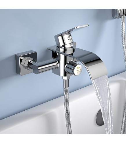 Otomitra Badewannenarmatur Wasserfall, Mischbatterie Badewanne Mit