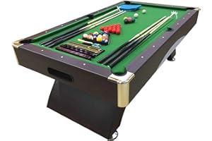 GRAFICA MA.RO SRL Billard AMERICAIN 8FT Modèle Leonida - Neuf Snooker Table de poll biljart Salon - Table de Billard, Dimensions RÉGLEMENTAIRES, Vert
