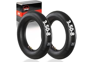 1PZ F3W-35T 2 pcs 3.50-8 Chambres à air TR87 Valve coudée à 90 ° remplacement pour Roue Pneu de chariot à sac Barrow Trolley