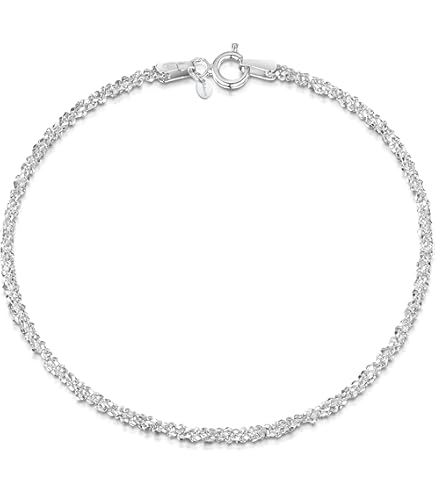 Zilveren armband koord gedraaid 19cm 2,5 -5 mm | Armbanden | Juwelier de Vlinder - zilveren sieraden