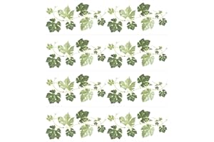 ZBHDEYG 8 Feuilles d'Autocollants Muraux Plante Verte, Décoratifs pour Salon et Chambre à Coucher, Feuilles Vertes