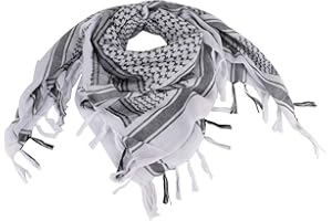 ToopMount Scarf Shemagh Military Tactical Desert Keffiyeh Scarf Head Neck Scarf Cotton 43x43 inches Colorful Arab Scarves Wrap with Tassel for Men & Women