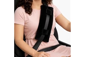 TUBAWD Mastectomy Pillow, Hysterectomy Pillow, Seat Belt Pillows for Mastectomy Post-Surgery Soft and Protection for Chest Chemotherapy Port Pacemaker, Abdominal Surgery for Women Gift (Gray) (black)