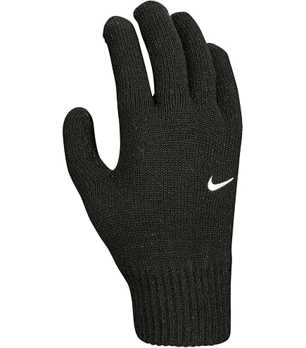 Nike YA Swoosh Knit Gloves 2.0 Black/White S/M Fashion