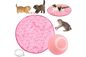 PICRIK 2 in 1 Simulated Interactive Hunting Cat Toys, Guitar Cat Toy, Interactive Toys for cats, Gertar Cat Tunnel, Automatic Cat Toy, Interactive Pet Toys Ball Fast Rolling In Pouch.