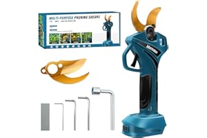 MIRTHBUY Forbici elettriche da giardino senza fili, 18 V, 60 mm, per potare alberi e arbusti e alberi da frutto, per Makita BL1830, BL1830B, BL1840, BL1840B, BL1850, BL1850B, BL1860B