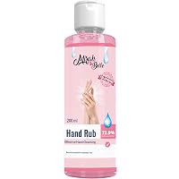 Mirah Belle - Hand Rub Sanitizer (200 ML) - FDA Approved (72.9% Iso Propyl Alcohol) - Vegan, Cruelty Free - Best for Men, Women and Children - Sulfate and Paraben Free Hand Cleanser