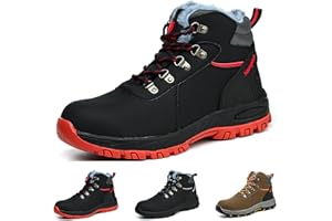Gainsera Safety Boots Men Women Lightweight Work Boots with Steel Toe Breathable Safety Shoes Trainers Puncture Proof Comfy Work Shoes