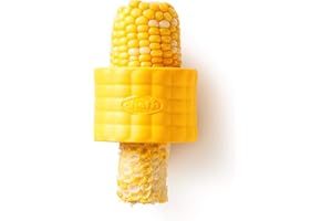 Chef'n Cob Corn Stripper, Sweetcorn Kernel Remover Tool, Yellow, 7 x 5 cm