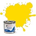 Humbrol Model Paint - AA0761 No 69 Yellow - Gloss - Tinlet No 1 (14ml), Enamel Paints for Models, Plastic, Metal, Wood, Glass, Ceramics and More, Enamel Touch Up Paint - Hobby Paint Tin for Craft Kits