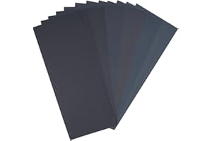 NUTTDOO Wet and Dry Sandpaper,400 to 1500 Multi Grit Sand Paper for Wood Furniture,Finishing Metal Sanding and Home Improvement,12 PCS 9 x 3.6 Inches