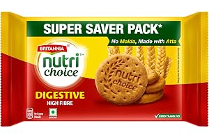 Britannia NutriChoice Digestive High Fibre Biscuits | 0% Maida